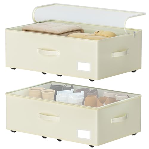 EE-RoomWorld Under Bed Storage with Wheels, 10 inches - Image 2