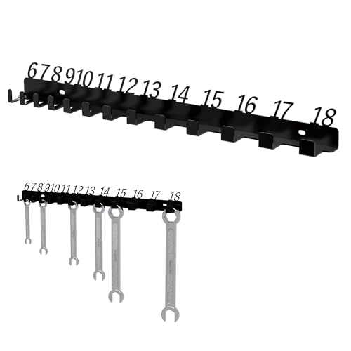 Metal Wrench Organizer, Wall-Mounted Storage Rack for Wrenches - Image 2