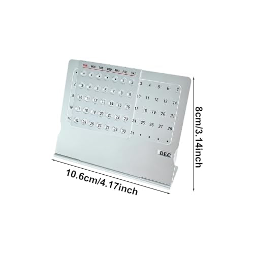 Adjustable Small Standing Desktop Calendar, Mini Desktop - Image 5