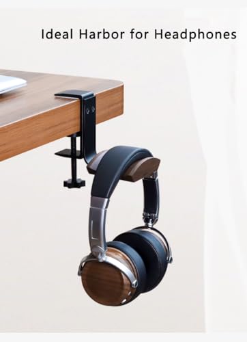 Walnut Wood Headset Holder Universal | Phone & Computer - Image 3