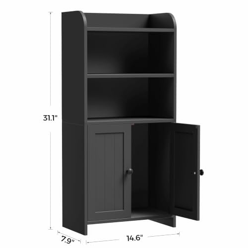 Small Bathroom Storage Cabinet, Bathroom Floor Cabinet, 14.6" W - Image 3