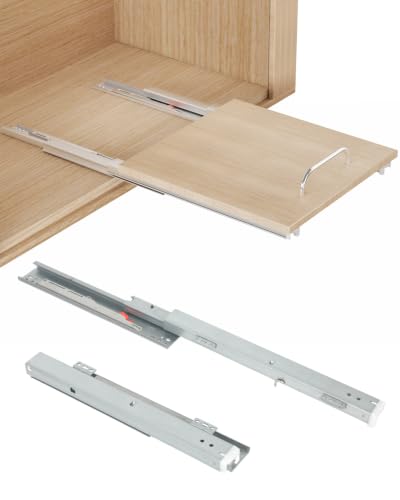 Bottom Mount Pull-Out Shelf Slides Soft Close Hidden - Image 2