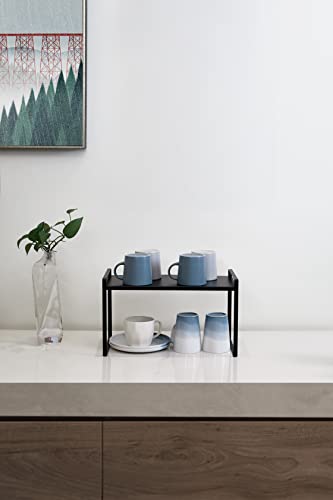Nxconsu Stackable Cabinet Shelf Organizer 2 Pack, Standard Tall - Image 3