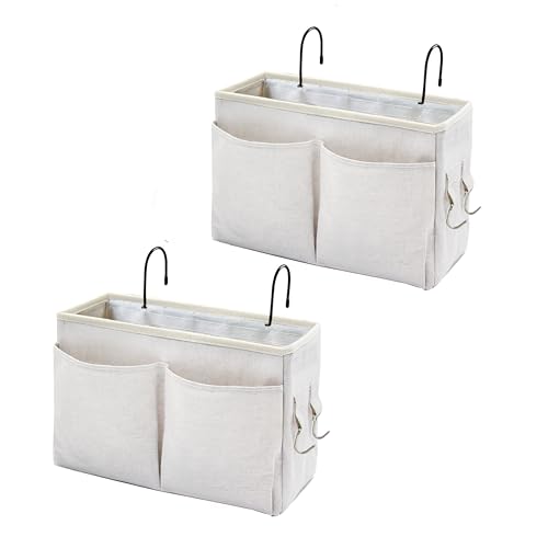 Bedside Caddy Organizer - Bedside Hanging Storage Bag with Hooks - Image 2