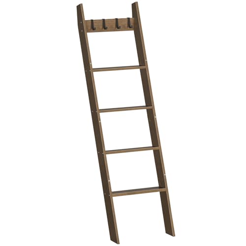 HOOBRO Blanket Ladder for Living Room and Bedroom, 5-Tier - Image 2