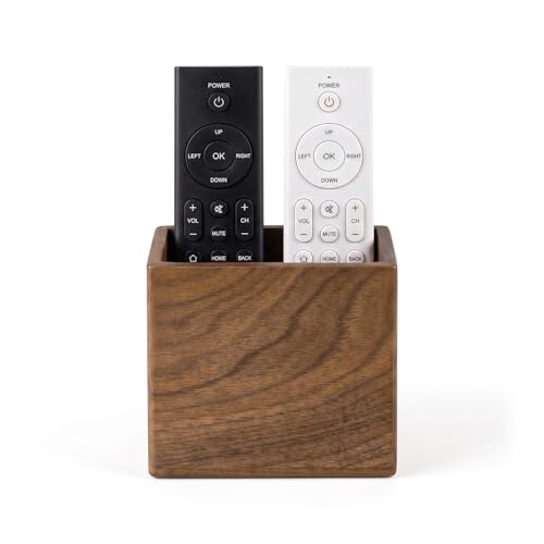 Remote Holder Hole-Free, Self-Adhesive Storage Wooden Box Small - Image 2