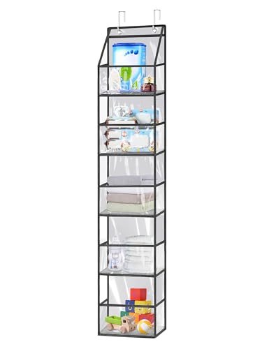5 Tier Closet Door Hanging Organizer, Behind The Door Storage - Image 2