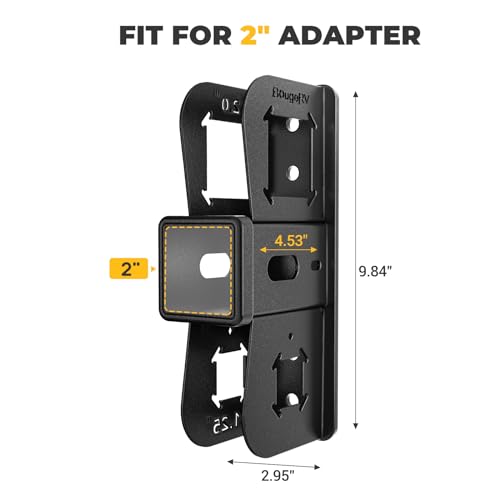 BougeRV Hitch Wall Mount, 2" Receiver Max Up to 300LBS - Image 4