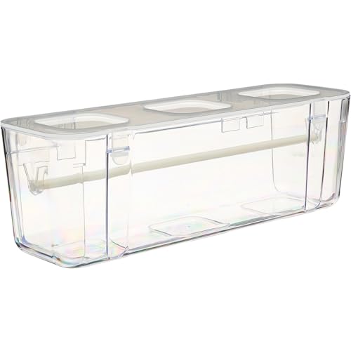 Deflecto Ribbon Dispenser, Clear Plastic, 13.3" x 4.2" x 4.4" - Image 2