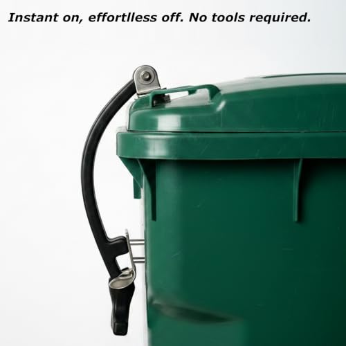Trash Can Lock for Animals Heavy Duty Rubber T Grip Latch - Image 7