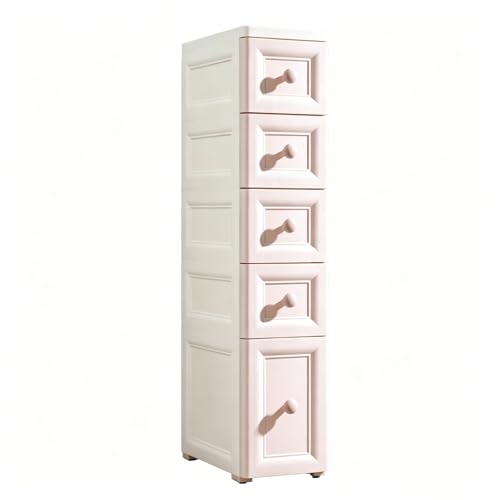Slim Rolling Storage Cart, Tall Narrow Storage Cabinet - Image 2