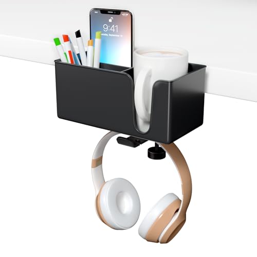 CUBE TECH 5 in 1 Desk Pencil Holder - Clamp on Under Desk - Image 2