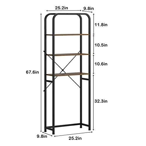 SogesHome 4-Tier Over Toilet Storage Shelf, Bathroom Space-Saving - Image 4