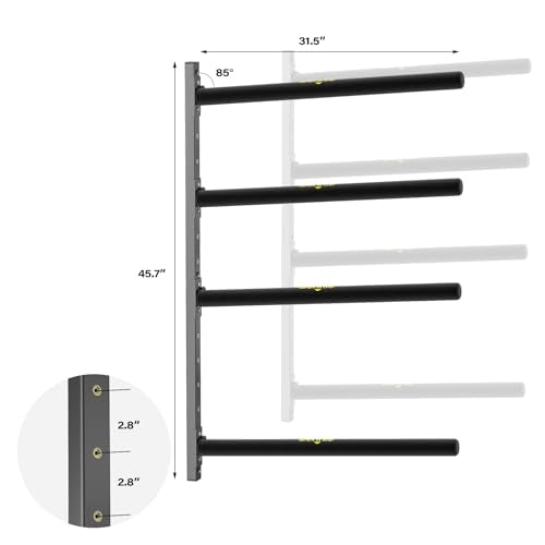 Bonnlo Kayak Storage Rack, Adjustable Heavy Duty Kayak - Image 8