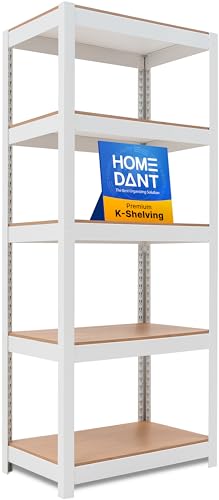 HOMEDANT House 5 Tier 24.1" W Laminated Metal Shelving Unit - Image 2