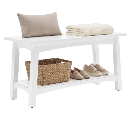 Alaterre Furniture Craftsbury Entryway Bench with Storage - Image 2