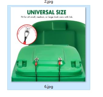 Trash Can Locks、 Garbage Can Lid Locks for Animals, Bear - Image 7