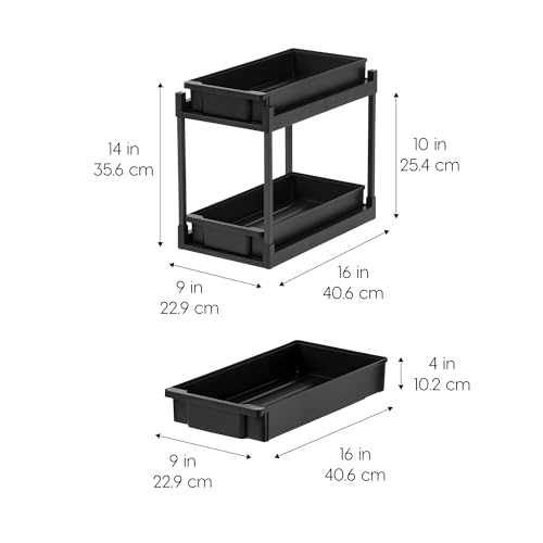 IRIS USA Under Sink Organizer, 2 Pack, Pull Out Storage Drawers - Image 4