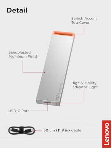 Lenovo PS8S 2TB Portable SSD, Up to 1050MB/s Read - Image 8