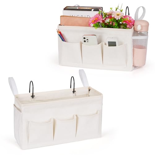 Lilithye Bedside Caddy, Bedside Storage Bag Hanging Organizer - Image 2