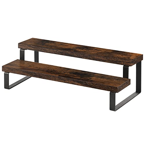 YINMIT Wooden Display Riser Stand, Tiered Perfume an - Image 2