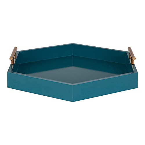 Kate and Laurel Lipton Modern Hexagon Tray, 18 x 18 - Image 7