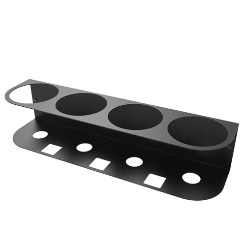 4 Spray Bottles Holder, Steel Wall Mount Storage Organizer - Image 4