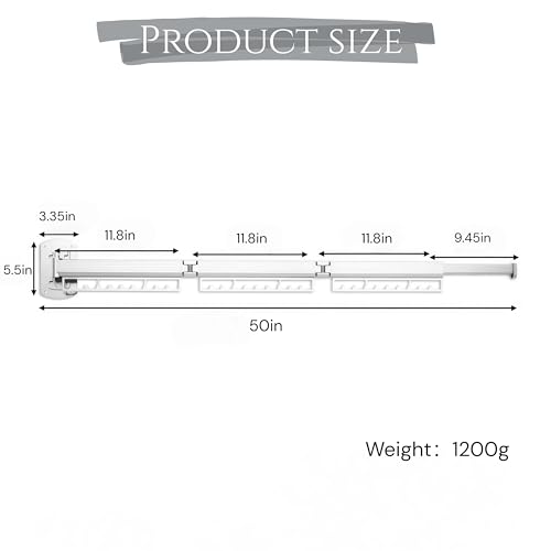 Clothes Drying Rack Wall Mounted,Collapsible & Retractable - Image 3