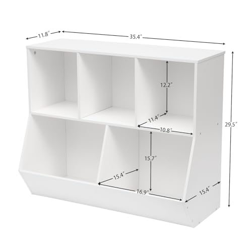 HOOBRO Kids Bookshelf, Bookcase Footboard - Image 4