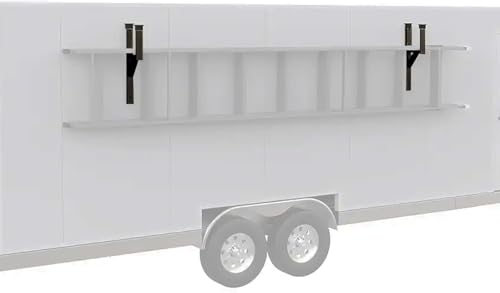 4 Rack Heavy Duty Side Mount Trailer Ladder Rack | Garage Storage - Image 3