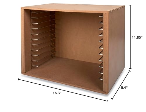 Melissa & Doug Natural Wood Puzzle Storage Case (Holds 12 - Image 4