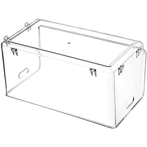 Nicunom 2 Pack Stackable Plastic Storage Bins Open Front, Clear - Image 4