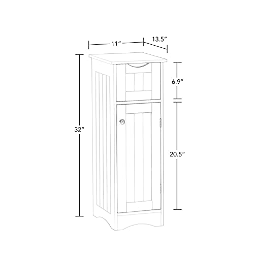 RiverRidge Ashland Slim Bathroom Storage Cabinet | Home Organization - Image 4