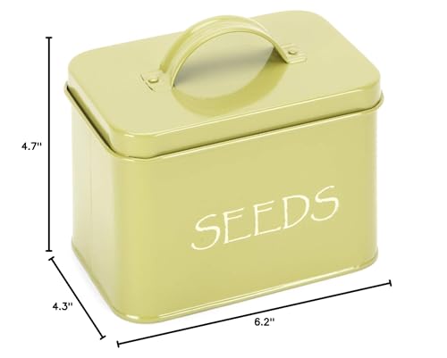 Katai Steel Seed Storage Box Organiser in Green. Compact - Image 4