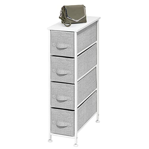 mDesign Narrow Dresser Storage Tower Stand with 4 - Image 2