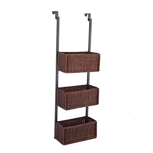 SEI Furniture Cortovo Over-The-Door 3-Tier Basket Storage - Image 2