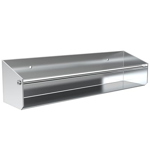Silver Aluminum Wall Mount Spray Can Storage Rack - Image 2