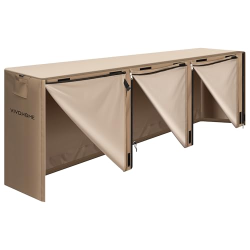 VIVOHOME 12ft Waterproof Firewood Log Rack Cover, Heavy - Image 5