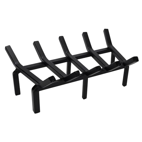 17 Inch Fireplace Grate Heavy Duty Solid Steel Fire Grate - Image 2