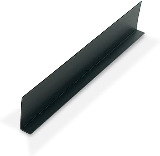 Outwater Plastics 1441-Bk Black 3/8 Inch X 1-1/4 Inch X 3/64 (.047) Inch Thick Styrene Plastic Angle Moulding 36 Inch Lengths (Pack of 4)