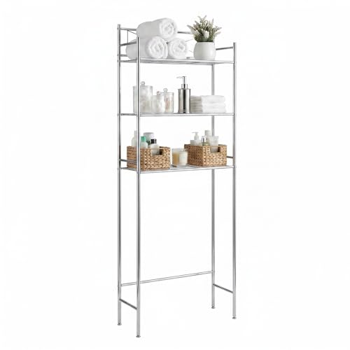 Honey-Can-Do Over-the-Toilet Bathroom Storage Shelf, Steel - Image 2