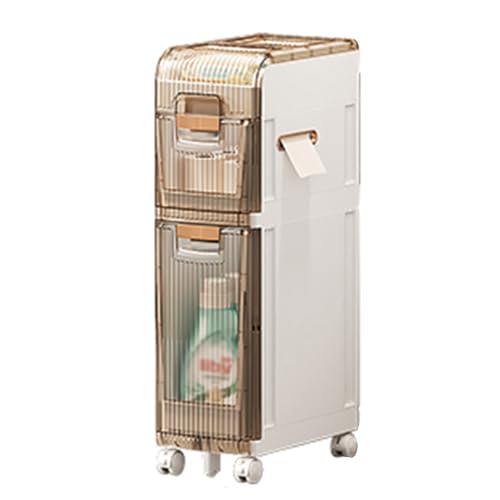 Bathroom Storage Cabinet,Vertical Storage Unit Waterproof Towel - Image 2