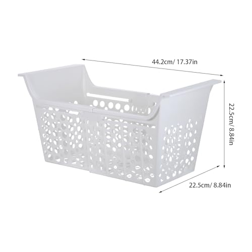 Totority Expandable Freezer Basket, Plastic Fridge Organizer - Image 4
