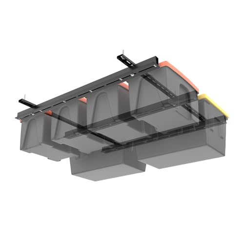 TORACK Garage Ceiling Bin Storage Rack, Overhead Tote | Garage Storage - Image 2