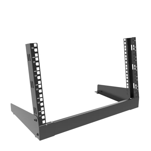 6U Desktop Network Rack 19 inches Small Open Frame Rack 2 Post - Image 5