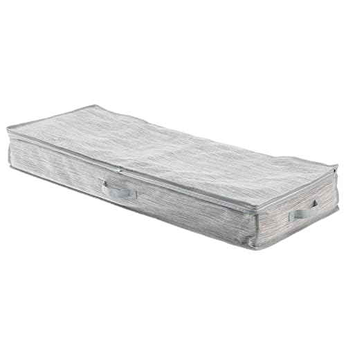 mDesign Long Gift Wrapping Organizer with Handles | Home Organization - Image 1