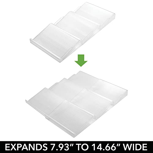 mDesign Expandable Plastic Deluxe Spice Rack, Drawer - Image 4