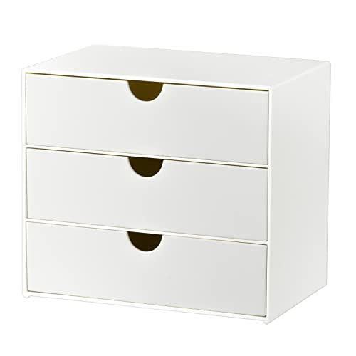 3-Drawer Vanity Organizer, Compact Storage Organization Drawers - Image 2