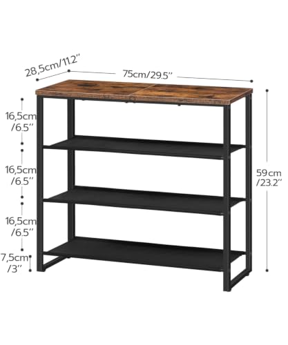 HOOBRO Shoe Rack, 4 Tier Shoe Storage Organizer with 3 Oxford - Image 3