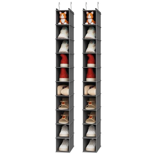 MAX Houser 10-Shelf Hanging Shoe Shelf Organizer for Closet,2 - Image 2